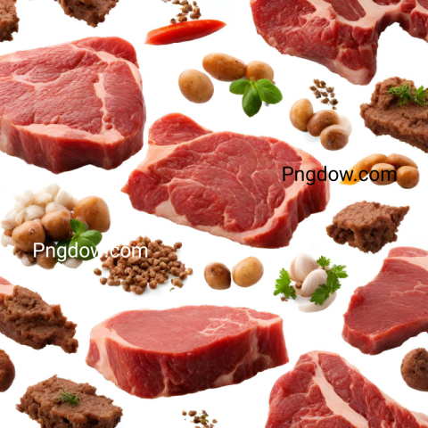 Beef illustration white background for free