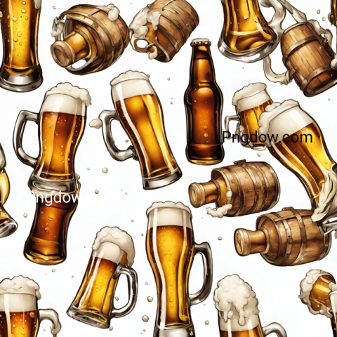 Beer illustration background
