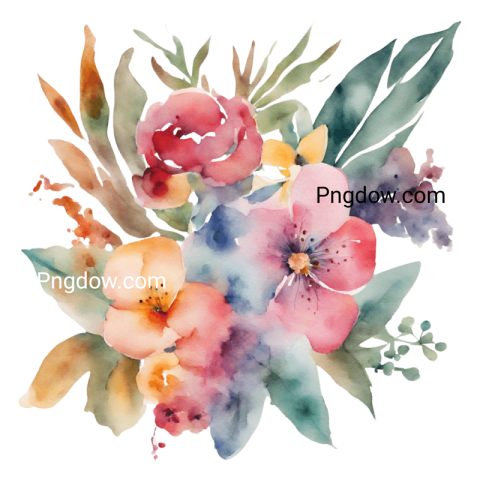 Acuarela PNG for flower use