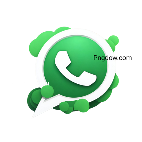 3D WhatsApp logo image png