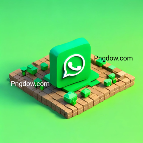 WhatsApp logo green background