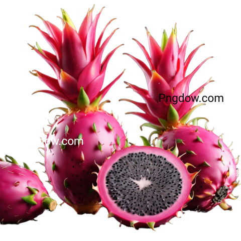 High Quality Pitaya PNG with Transparent Background
