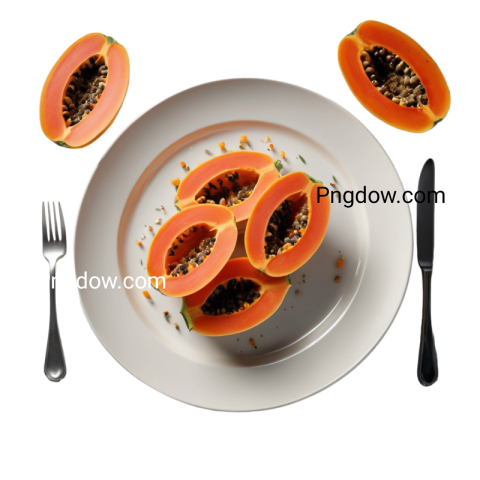 Download Stunning Papaya PNG Image with Transparent Background