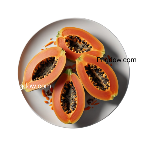 Exclusive Papaya PNG Image with Transparent Background   Download Now!