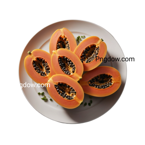 High Quality Papaya PNG Image with Transparent Background   Download Now!