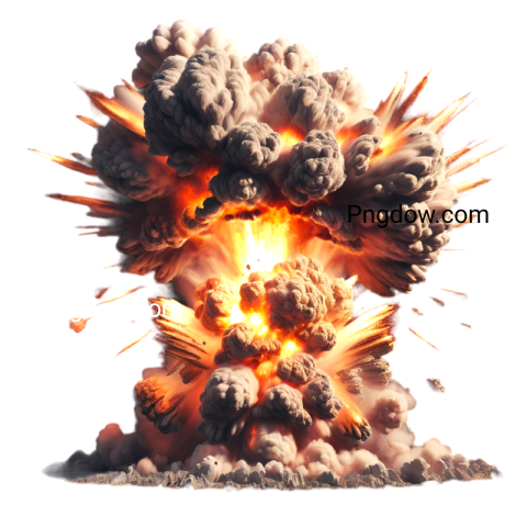 explosion png, transparent background for free