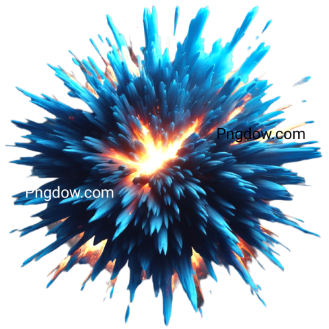 blue explosion png