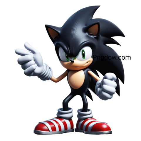 black Sonic PNG