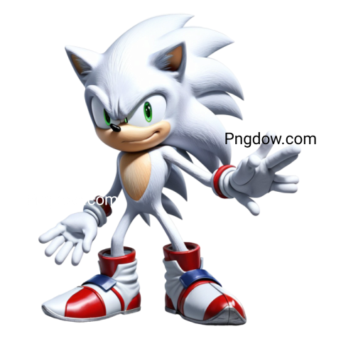 white Sonic PNG