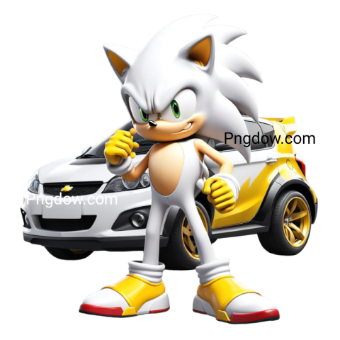 Sonic car PNG image