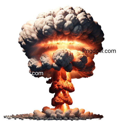 Nuclear Bomb Explosion transparent