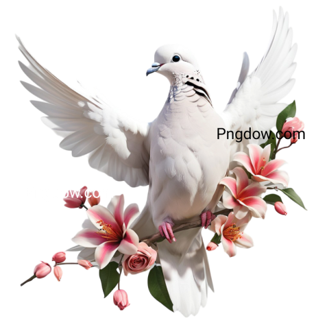 Dove flower PNG image for free