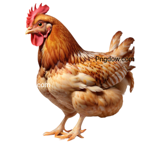 Black background with Chicken PNG standing