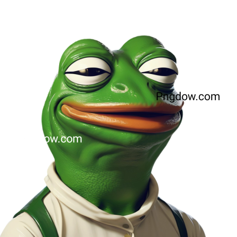 A frog in a white shirt and tie, close up shot