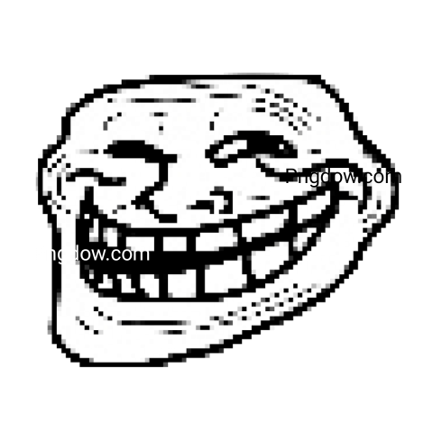 trollFace face png