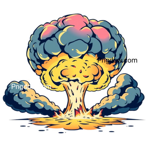 nuclear explosion, explosions png