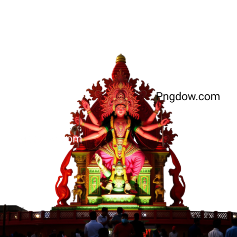 durga puja png, transparent