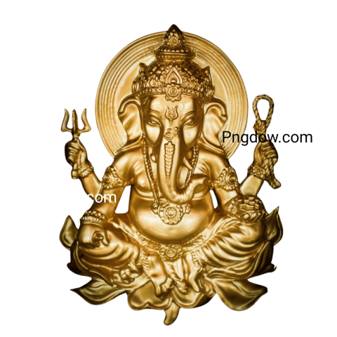 ganesh ji golden png