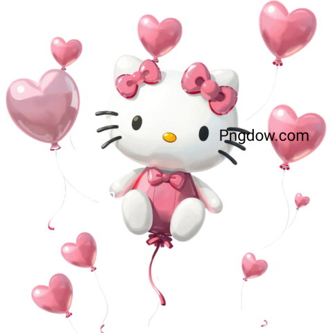 hello kitty balloon transparent background