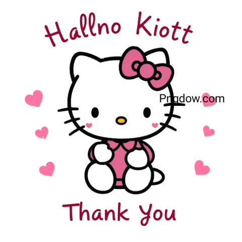 Hello Kitty Thank You png