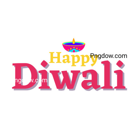 diwali text design png image