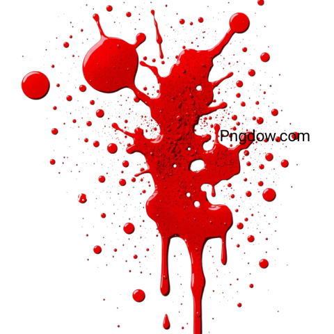 Red blood splatter png