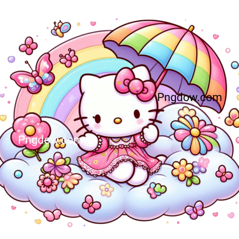 Hello Kitty umbrella png