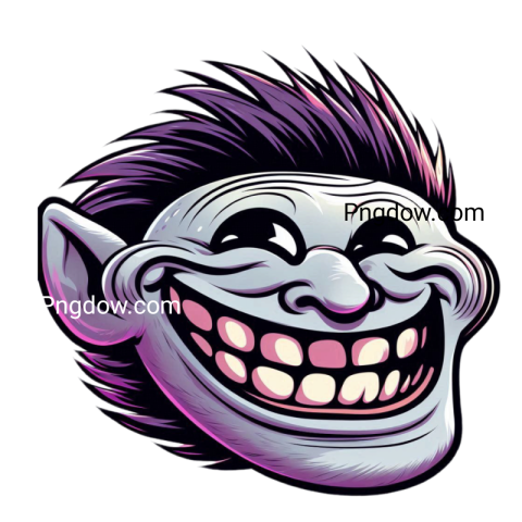 scary troll face png photo