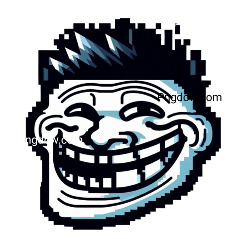 scary troll face png photo hd