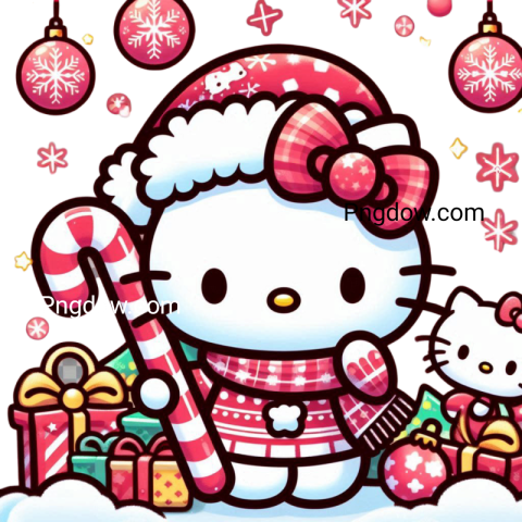 Christmas hello kitty png free