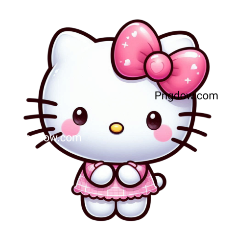 transparent transparent background hello kitty