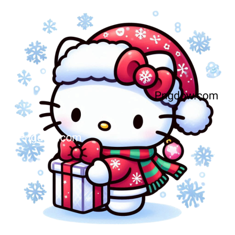 vector Christmas Hello Kitty