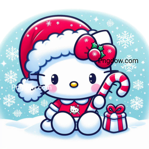 Hello Kitty winter PNG