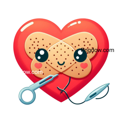 mending heart Scissors repair emoji png