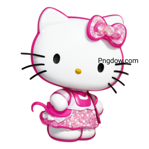 whimsical Hello Kitty wallpaper displaying a collection of Hello Kitty images against a cheerful pink, png background