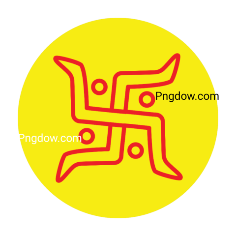 yellow Swastik png