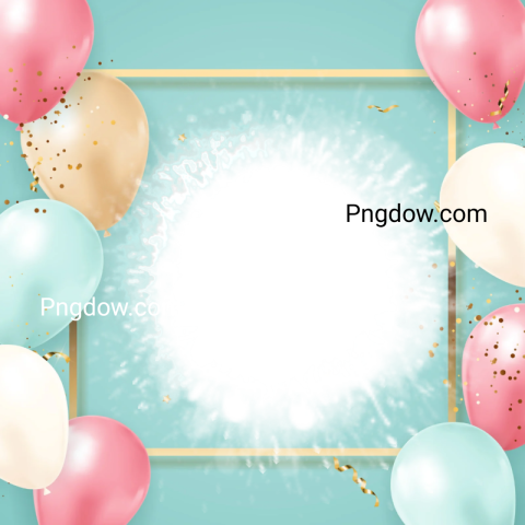 background png happy birthday, balloons birthday png