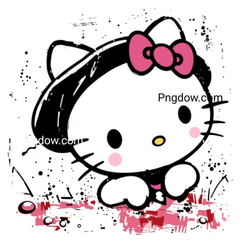 cute hello kitty clipart