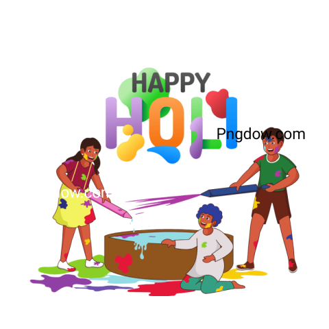 Holi clipart free download