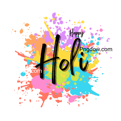 Happy Holi PNG, clipart