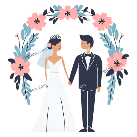 Wedding couples clipart png download