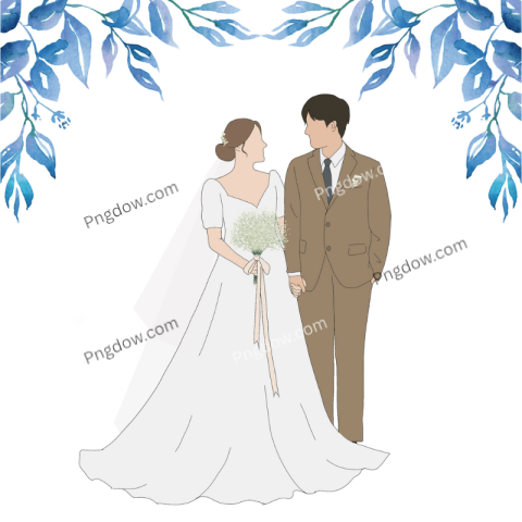 Wedding couples clipart png