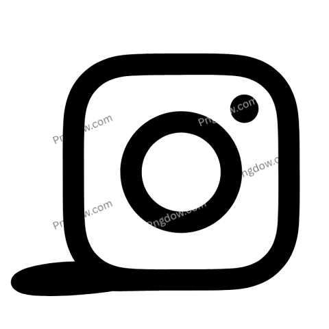 Black Instagram logo