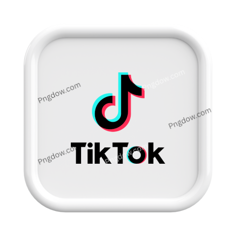 3D tiktok logo download