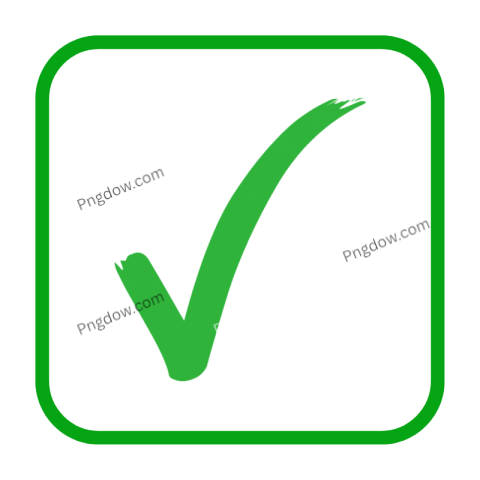 Green check mark transparent background