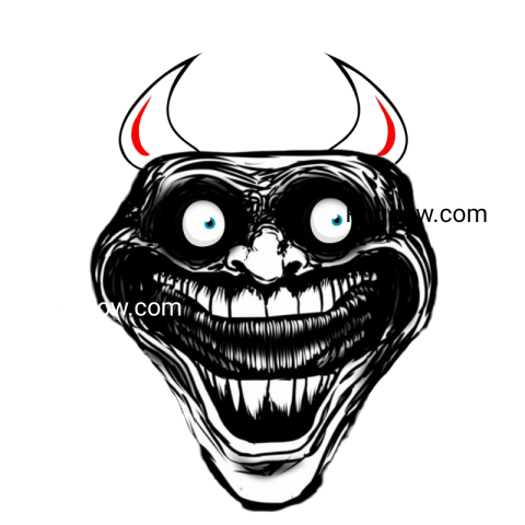 scary troll face png image free download