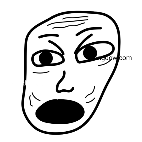 scary troll face png image free downloads