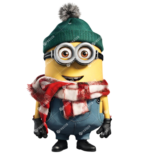 minions png, minion Christmas PNG, minion transparent