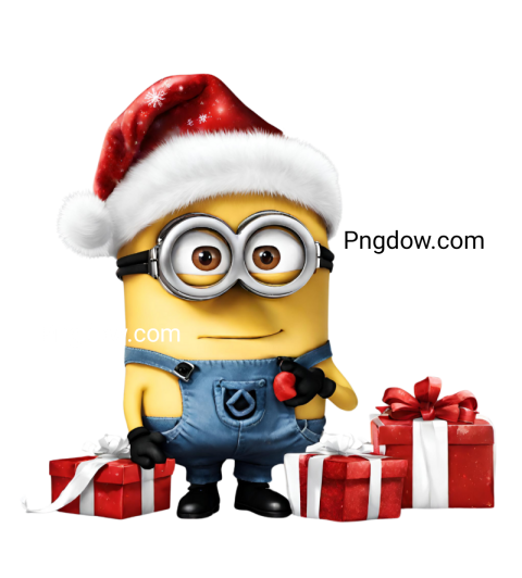 minions png, minion Christmas PNG, minion Christmas
