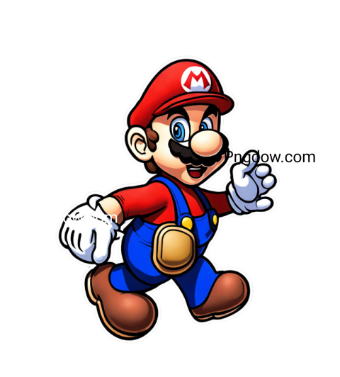 mario png blue and red